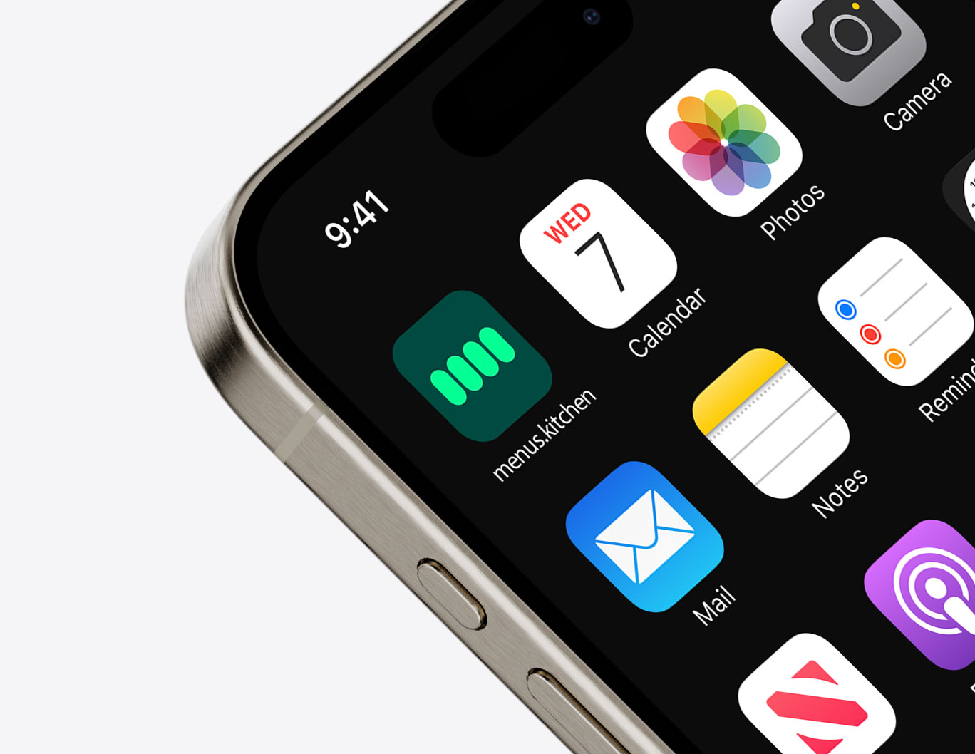 Mockup d'icona d'aplicació mòbil mostrada en un smartphone