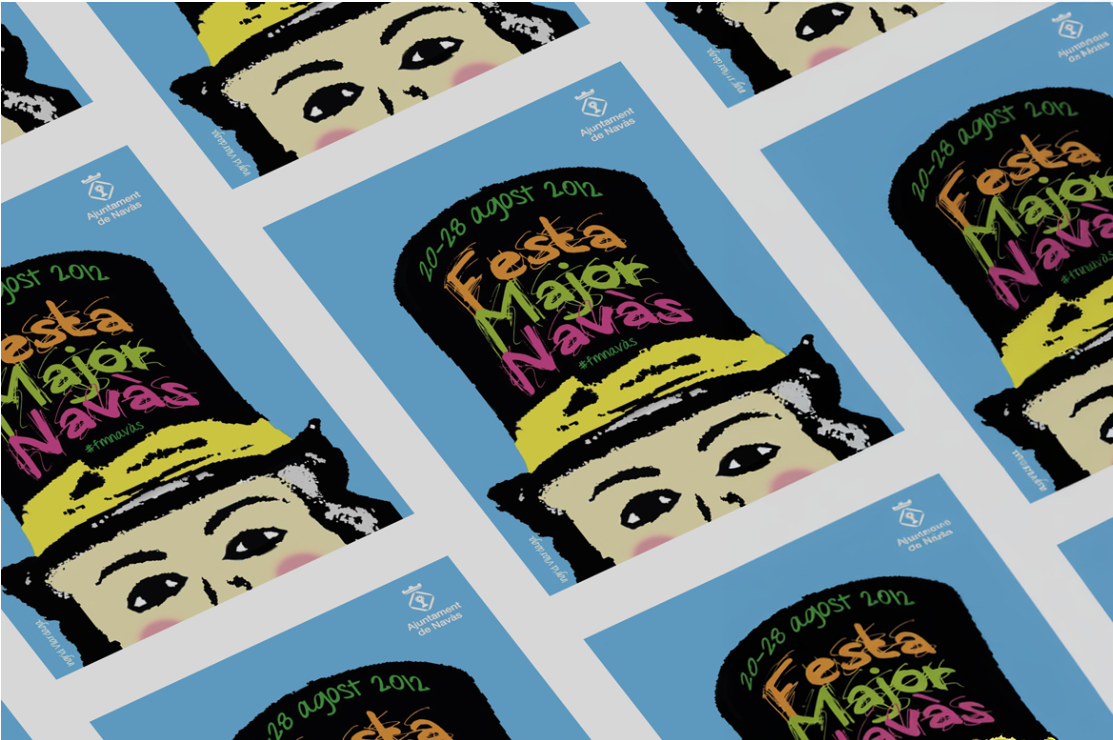 Patró repetit del cartell de la Festa Major de Navàs